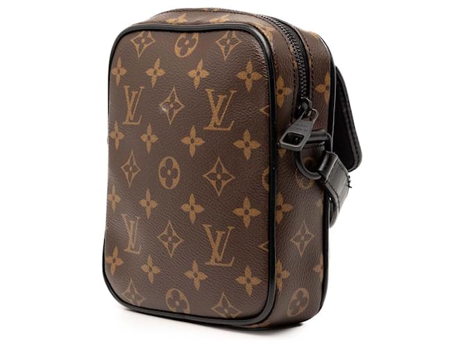 Borsa a tracolla Louis Vuitton Monogram Macassar Christopher marrone - vista 2