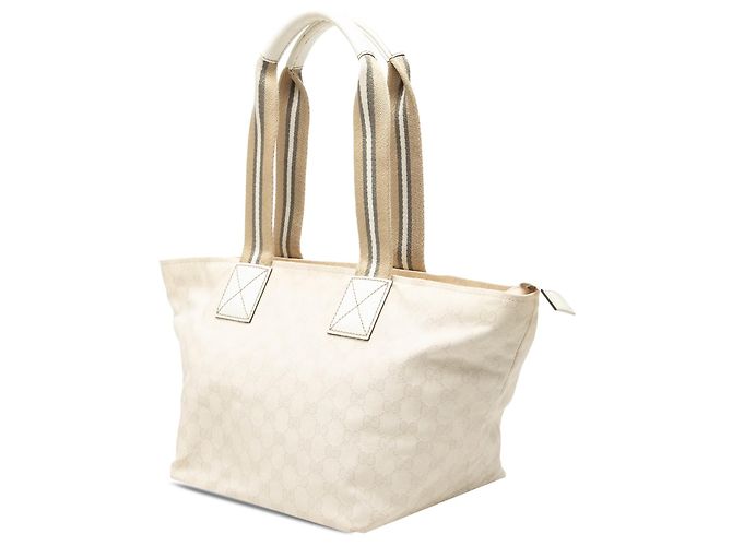 Tote Gucci GG Canvas Web Marrone - vista 2