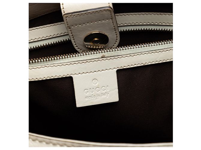 Borsa Tote Gucci GG Canvas Interlocking G beige - vista 5
