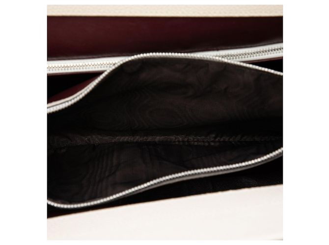 Borsa Zumi Top Handle Medium in pelle di vitello bianca Gucci Bianco - vista 4