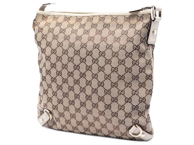 Borsa a tracolla Gucci GG Canvas Abbey D Ring Beige - vista 2