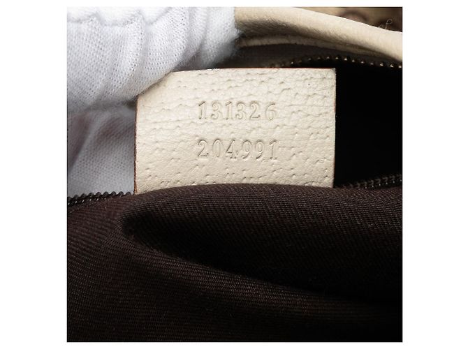Borsa a tracolla Gucci GG Canvas Abbey D Ring Beige - vista 6