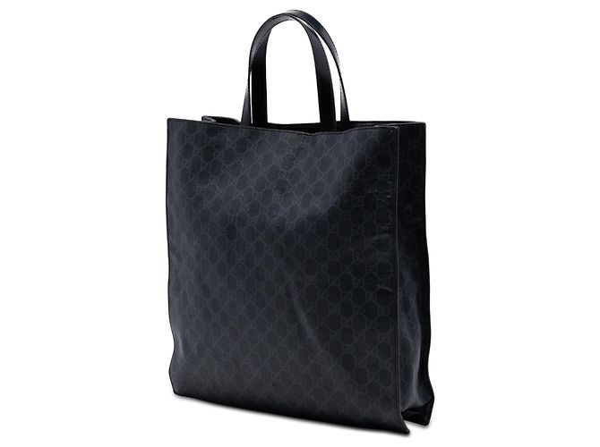 Sac cabas convertible souple Gucci GG Supreme noir - vue 2