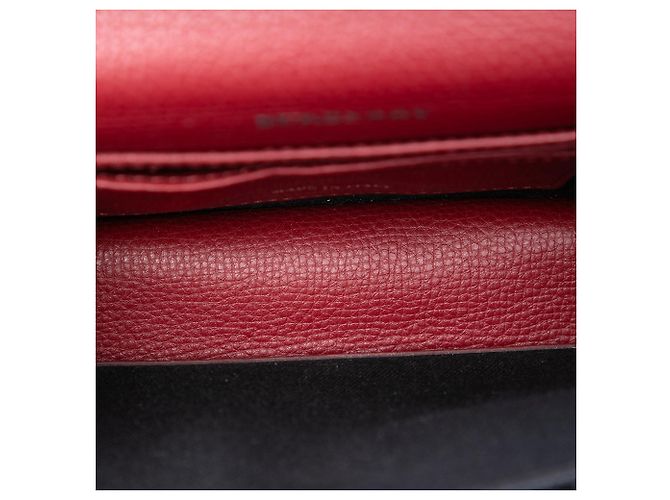Bolsa Tiracolo Derby Macken Burberry Small em couro e lona House Check vermelha Vermelho - vista 4