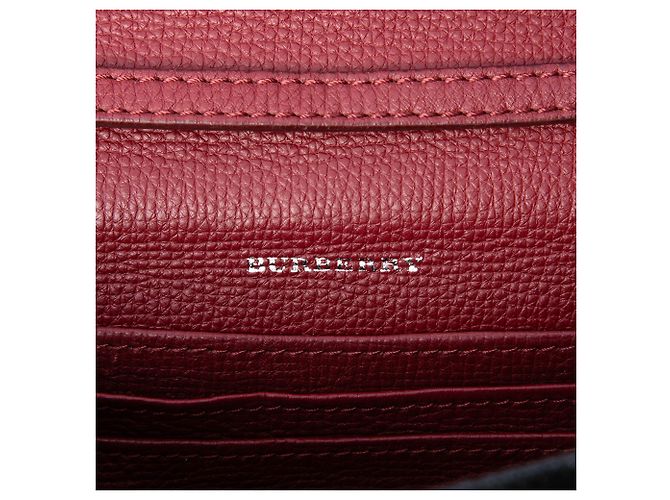 Bolsa Tiracolo Derby Macken Burberry Small em couro e lona House Check vermelha Vermelho - vista 5
