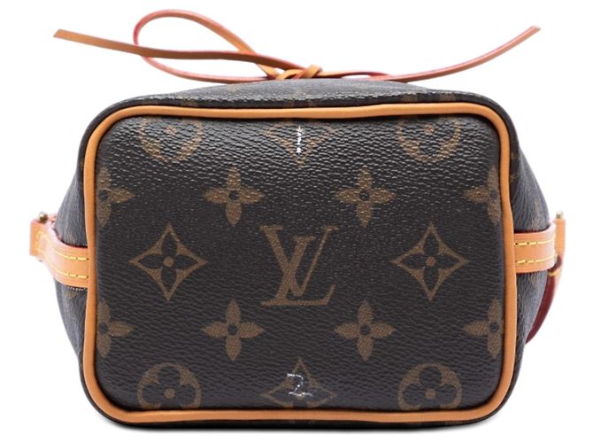 Borsa a secchiello Louis Vuitton Monogram Nano Noe marrone - vista 3