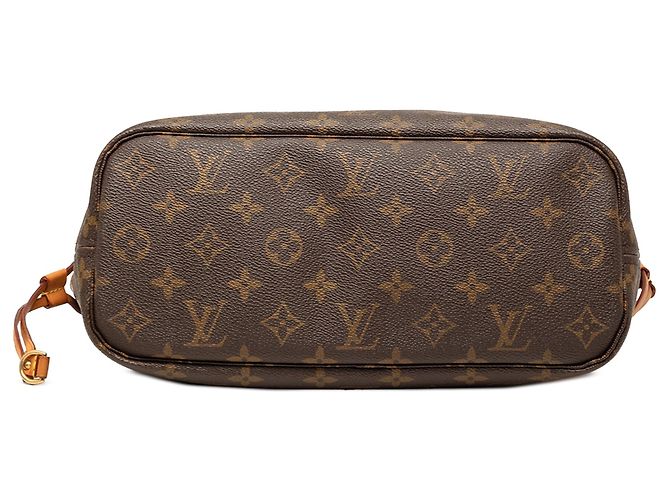 Borsa Tote Louis Vuitton Monogram Neverfull PM Marrone - vista 3