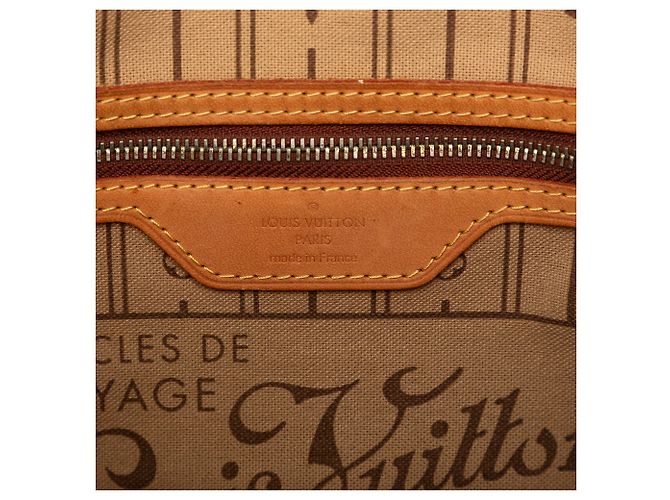 Borsa Tote Louis Vuitton Monogram Neverfull PM Marrone - vista 5