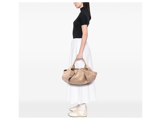 Bolsa Hobo LOEWE Aire em Nappa Gold - vista 6