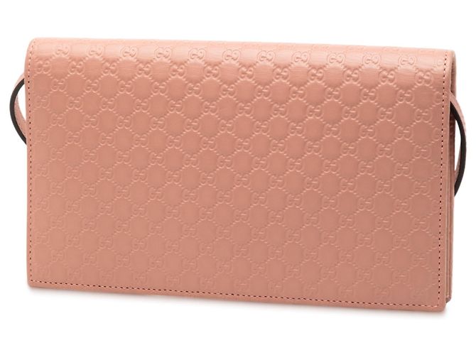 Borsa a tracolla Gucci Microguccissima Wallet on Strap Rosa - vista 2