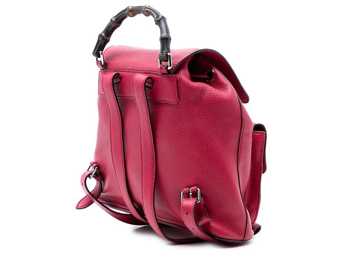 Bamboo Gucci Leder-Rucksack in Rosa mit Bambus-Quaste Pink - Ansicht 2