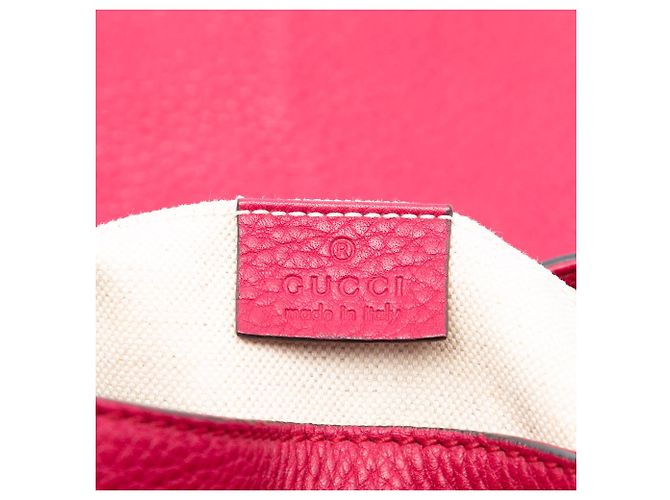 Bamboo Gucci Leder-Rucksack in Rosa mit Bambus-Quaste Pink - Ansicht 5