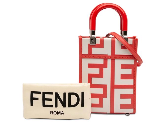 Borsa shopper e borsa a mano Fendi Marc Jacobs Mini Leather Sunshine Shopper bianca Bianco - vista 12