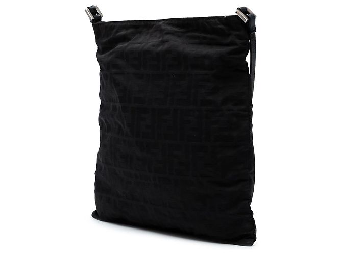 Borsa a tracolla Fendi Zucca Canvas nera Nero - vista 2