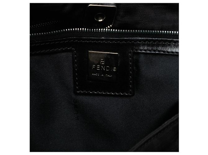 Borsa a tracolla Fendi Zucca Canvas nera Nero - vista 5