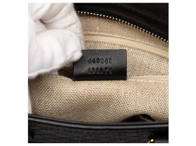 Borsa Gucci Bree Small Microguccissima Nera Nero - vista 6
