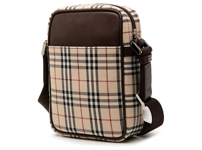 Borsa a tracolla Burberry House Check Canvas Beige - vista 2