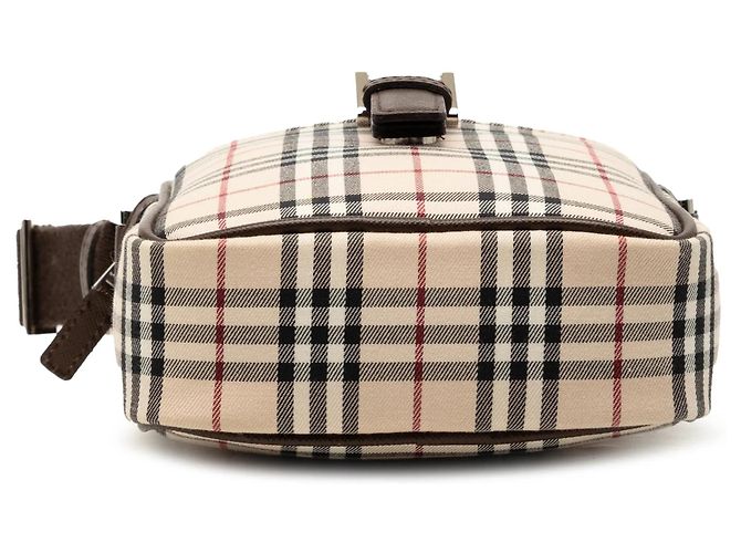 Borsa a tracolla Burberry House Check Canvas Beige - vista 3