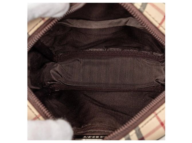 Borsa a tracolla Burberry House Check Canvas Beige - vista 4