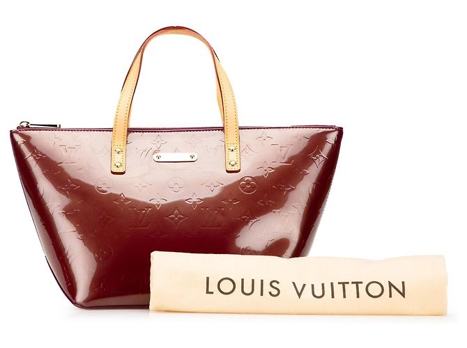 Borsa Louis Vuitton Monogram Vernis Bellevue PM rossa Rosso - vista 11