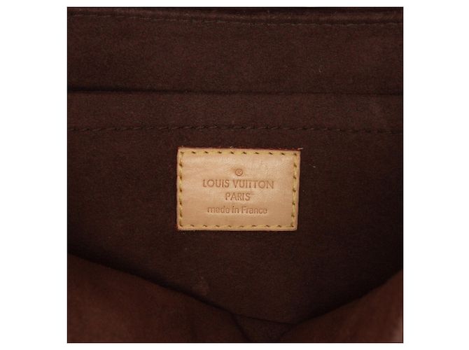 Borsa Louis Vuitton Monogram Pochette Metis Marrone - vista 5