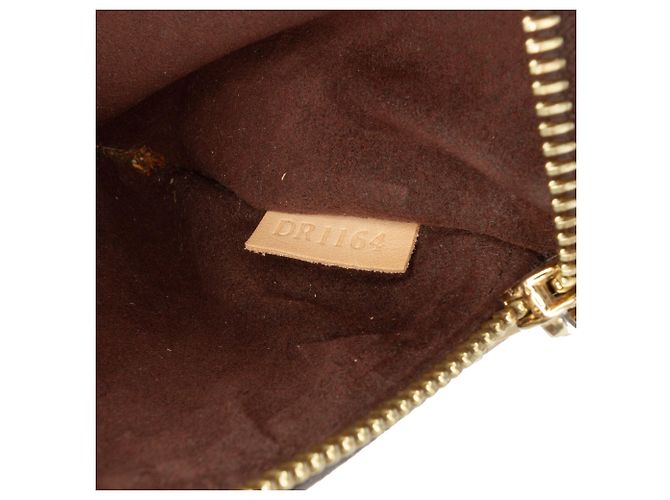 Borsa Louis Vuitton Monogram Pochette Metis Marrone - vista 6
