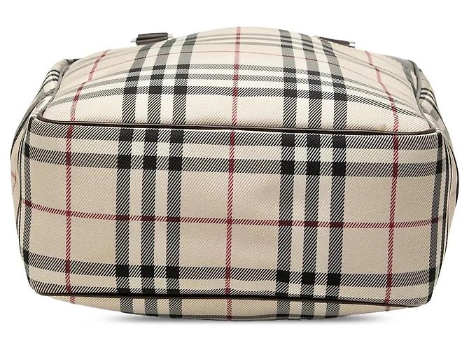 Borsa a mano Burberry House Check Canvas Beige - vista 3