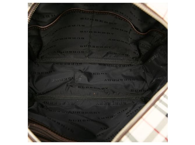 Borsa a mano Burberry House Check Canvas Beige - vista 4