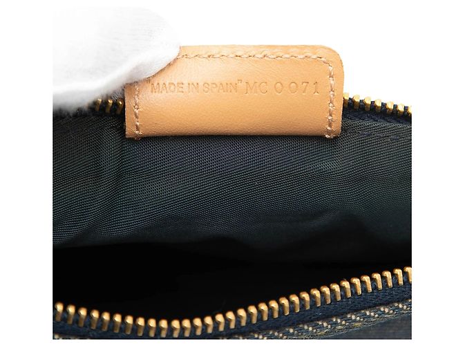 Borsa a tracolla Mini Denim Saddle Pochette Dior Blu - vista 6