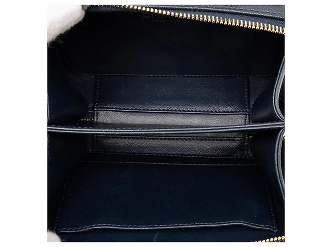 Borsa Vanity Chanel Small Caviar CC Filigree blu - vista 4