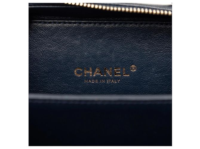 Borsa Vanity Chanel Small Caviar CC Filigree blu - vista 5