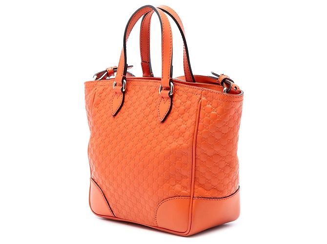 Borsa Satchel Gucci Bree Small Microguccissima Arancione - vista 2