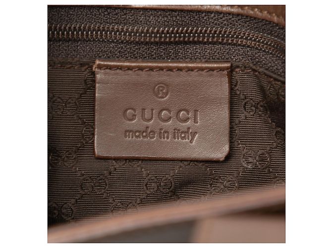 Borsa Gucci in pelle Web marrone - vista 5