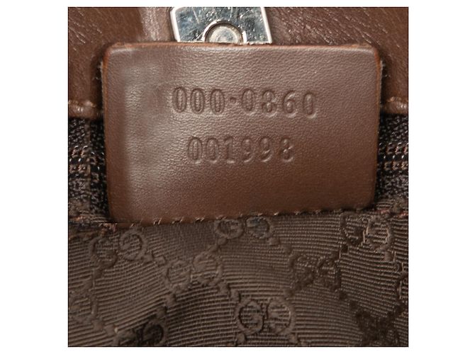 Borsa Gucci in pelle Web marrone - vista 6