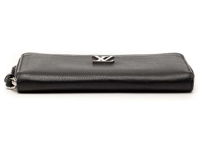 Black Louis Vuitton Leather Lockme Zippy Wallet - view 3