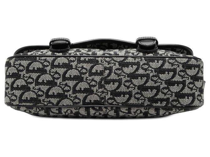 Borsa a tracolla Dior Diorissimo Trotter Canvas Nera Nero - vista 3