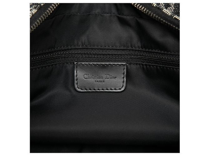 Borsa a tracolla Dior Diorissimo Trotter Canvas Nera Nero - vista 5