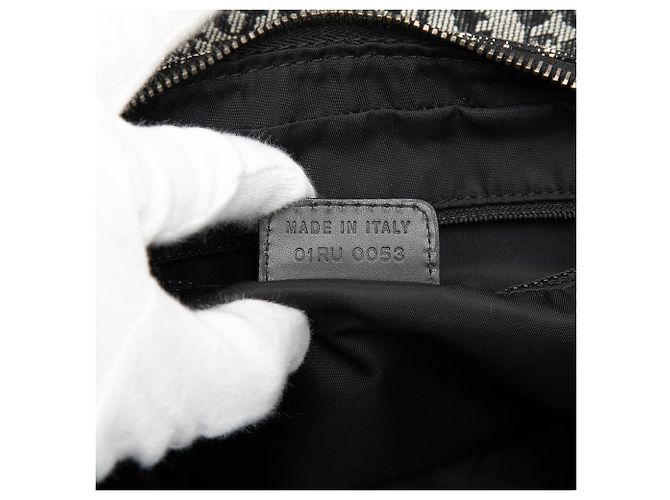 Borsa a tracolla Dior Diorissimo Trotter Canvas Nera Nero - vista 6