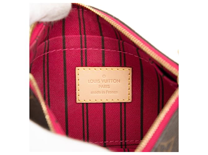 Pouch Louis Vuitton Monogram Neverfull PM Marrone - vista 5