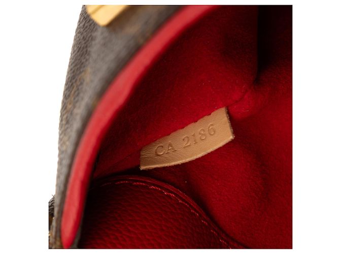 Borsa Satchel Louis Vuitton Monogram Pallas BB Marrone - vista 6