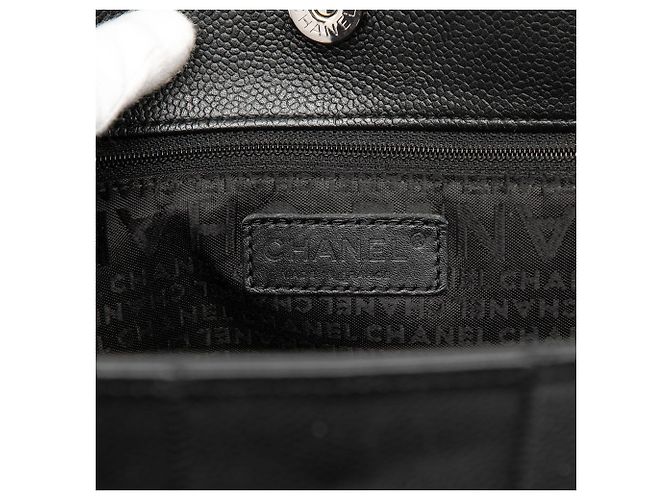 Tote Chanel Choco Bar Caviar Nera Nero - vista 5