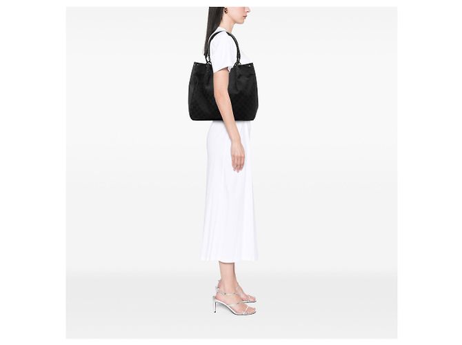 Tote Gucci GG Canvas nera Nero - vista 7