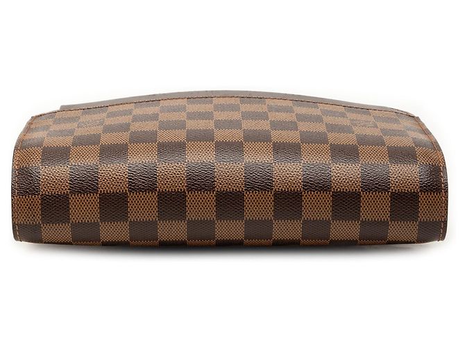 Borsa Pochette Clutch Louis Vuitton Damier Ebene Saint Louis Marrone - vista 3