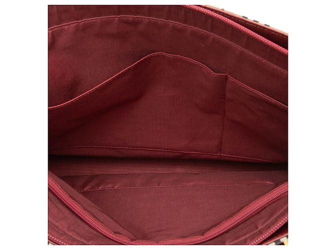 Borsa Tote Burberry House Check Canvas Rossa Rosso - vista 4