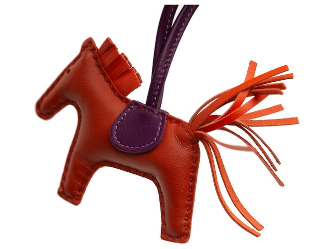 Charm per borsa Grigri Rodeo PM in pelle di agnello Milo Orange Hermès Arancione - vista 5
