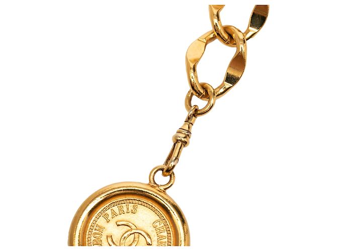 Chanel CC goldplattierter Medaillon-Kettengürtel Golden - Ansicht 5