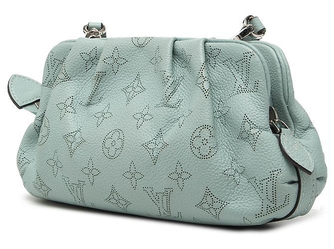 Borsa a tracolla Louis Vuitton Monogram Scala Mini blu - vista 2
