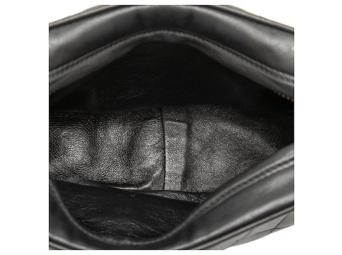 Schwarze Chanel CC gesteppte Lammleder Camera Bag mit Quaste - Ansicht 4