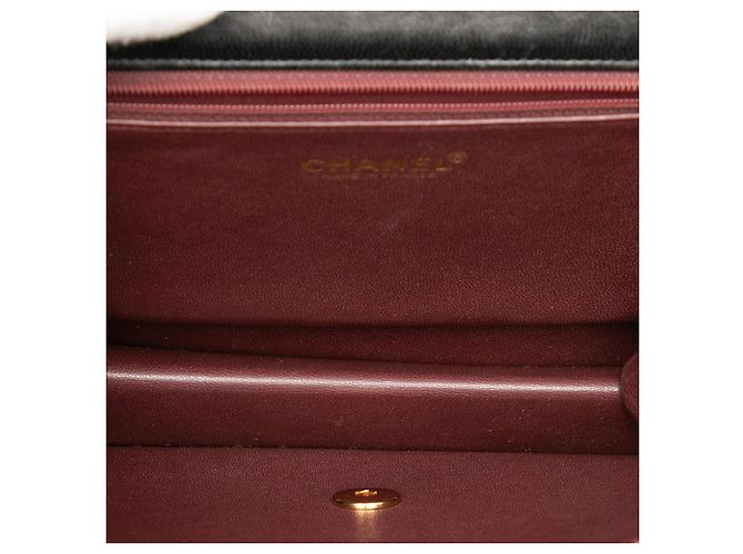 Borsa a tracolla Chanel Small CC Quilted Lambskin Single Flap Nera Nero - vista 4