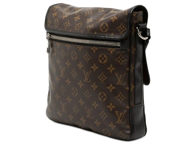Borsa a tracolla Louis Vuitton Monogram Macassar Bass MM Marrone - vista 2